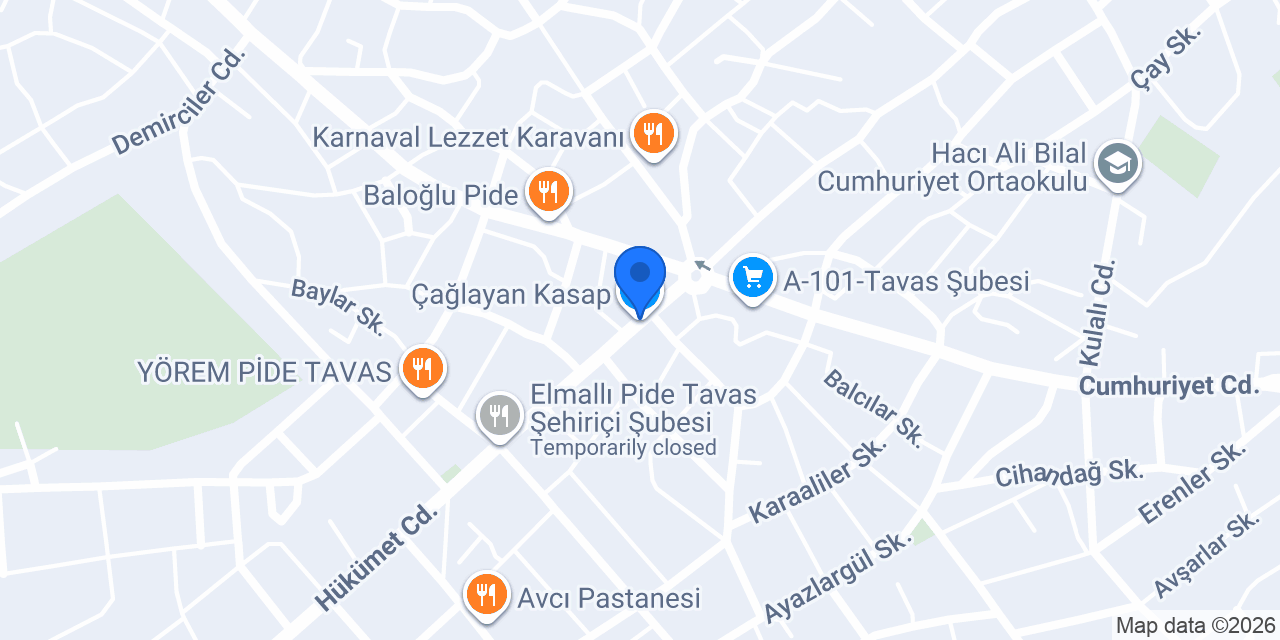 Çağlayan Kasap konumu
