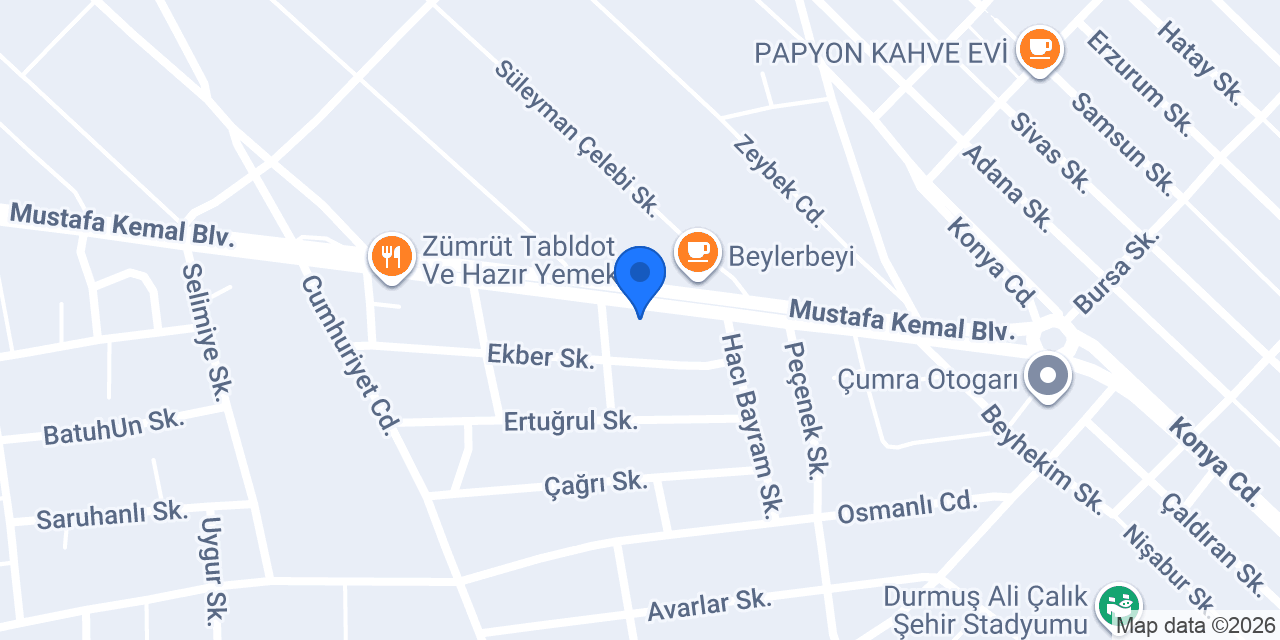 Çumra Cennet Sağlık Kabini konumu