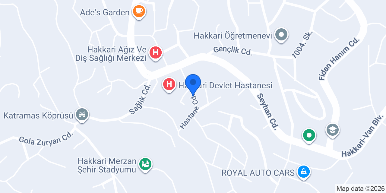 SAĞLIK AVM HAKKÂRİ konumu