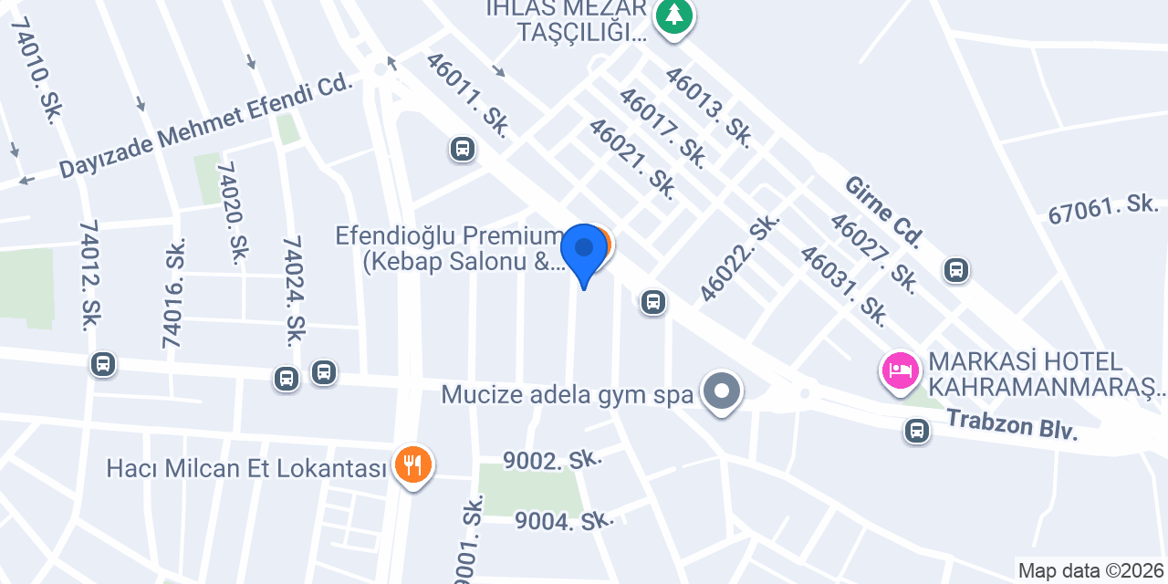KOSGEB Kahramanmaraş Müdürlüğü konumu
