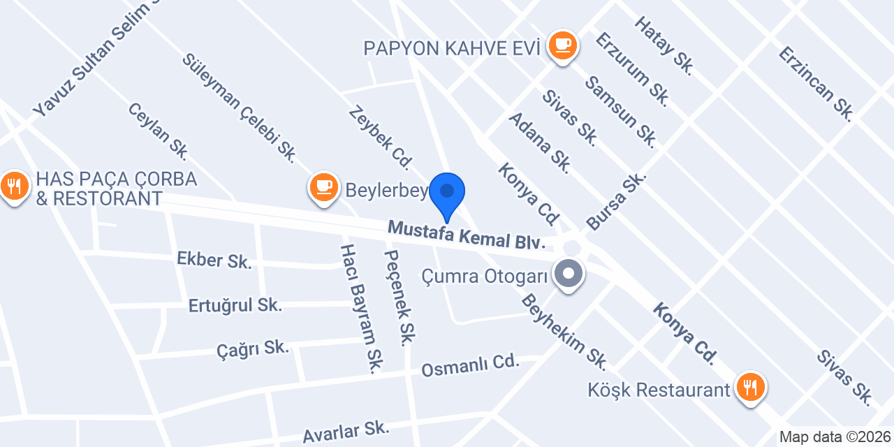 Kartat unlu mamülleri ve avm konumu