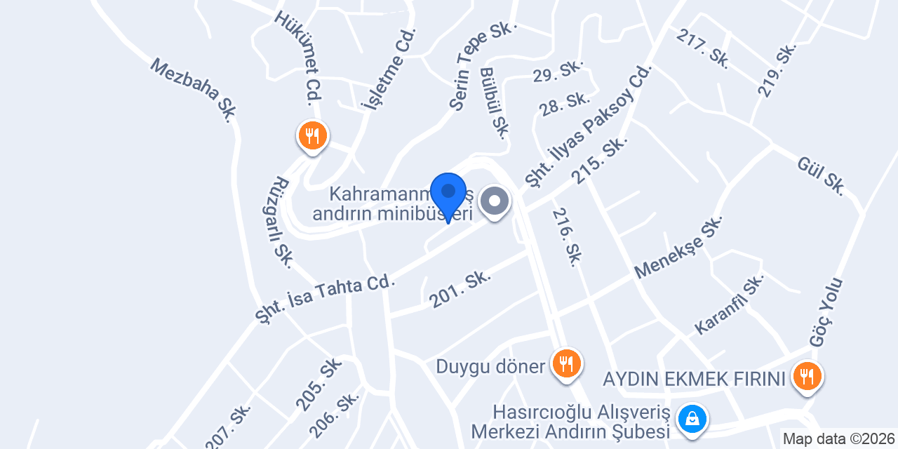 Çot Oto Elektrik konumu
