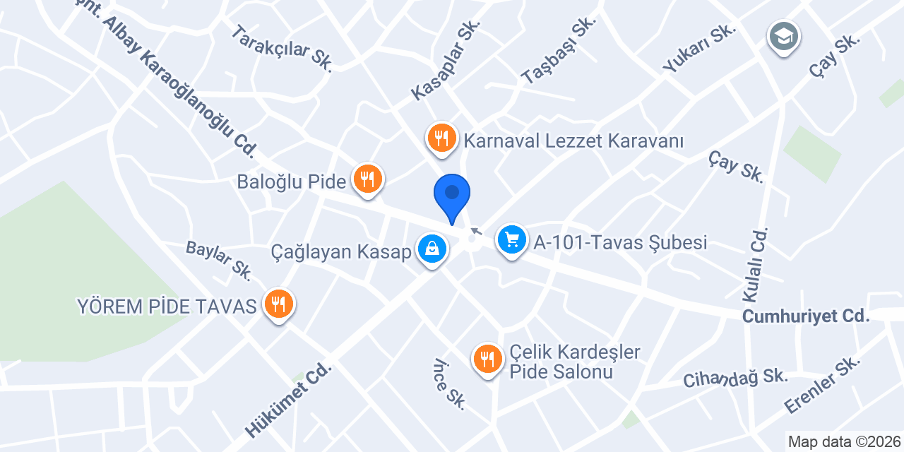 Özden Fastfood konumu