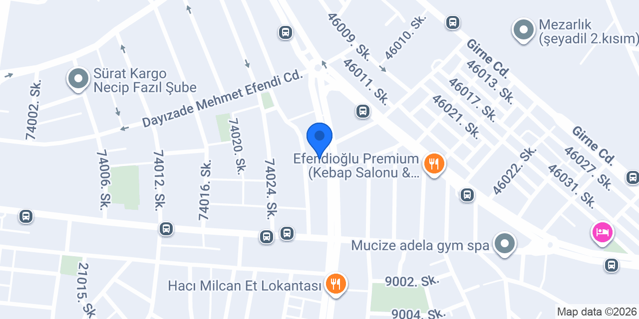 Efem Rent A Car konumu
