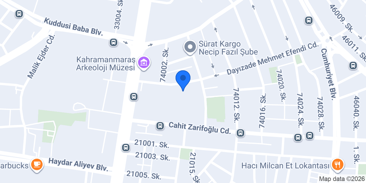 Kahramanmaraş Elektikçi Burak konumu