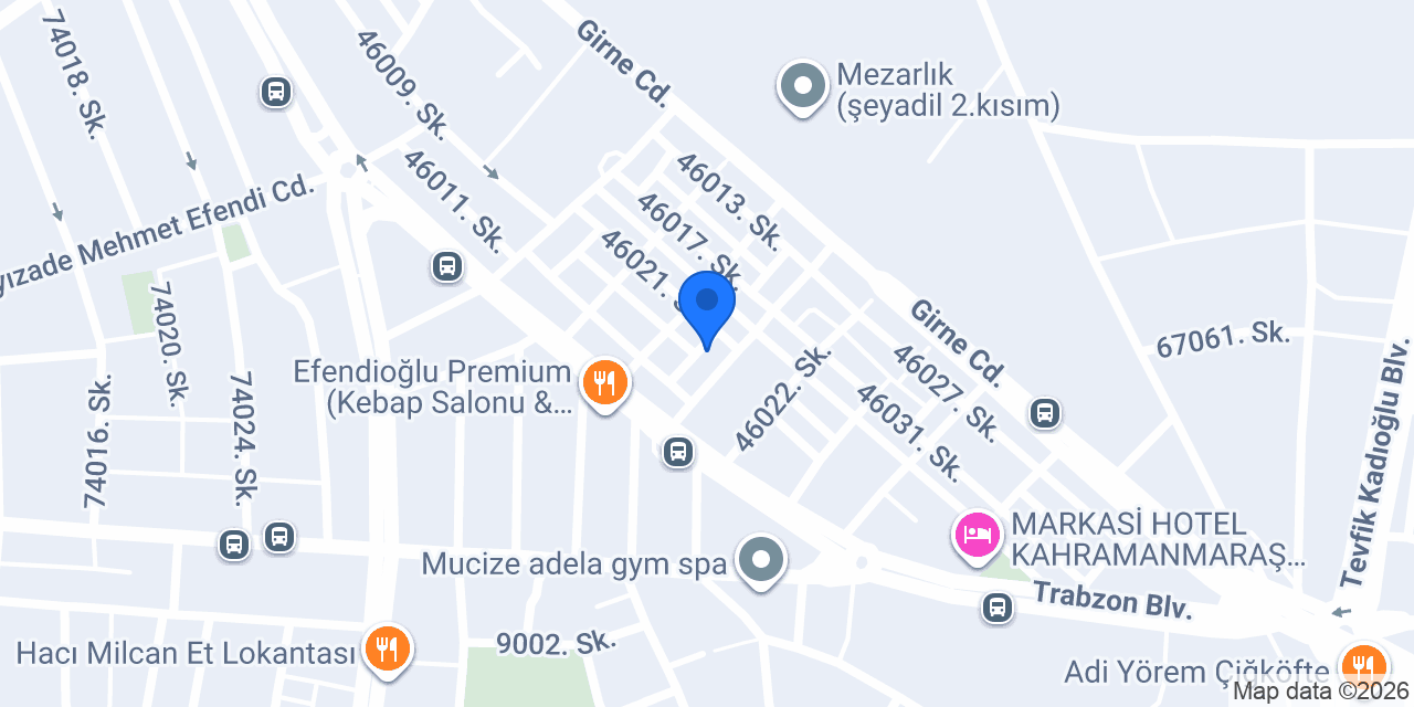 Vilayetler Hizmet Birliği Anaokulu dulkadiroğ konumu