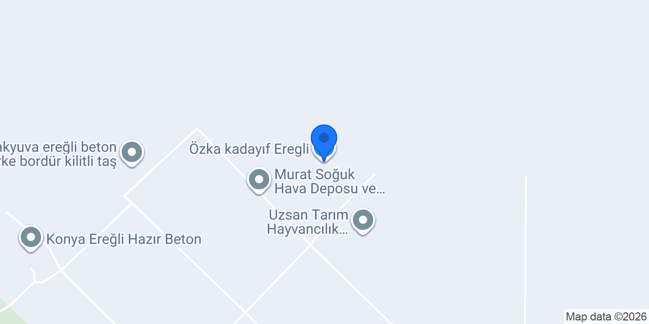 Özka kadayıf Eregli konumu