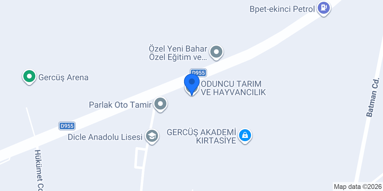 ODUNCU TARIM VE HAYVANCILIK konumu