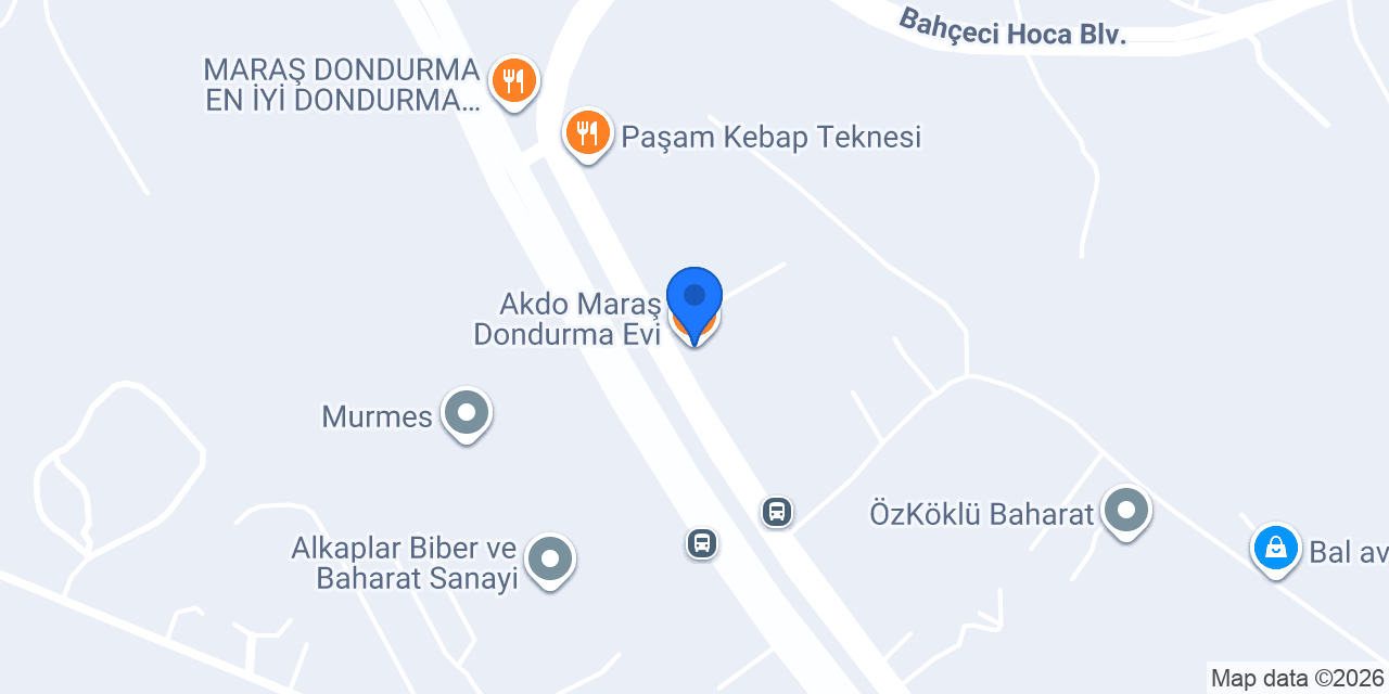 Akdo Maraş Dondurma Evi konumu