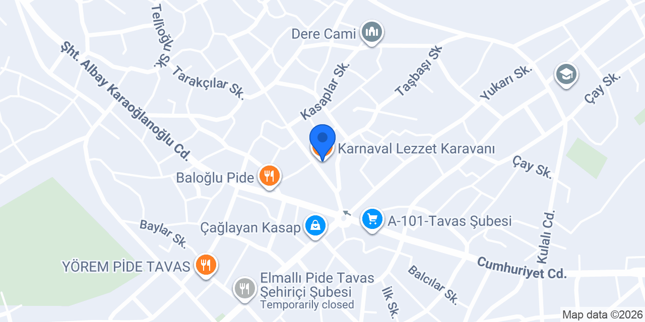Karnaval Lezzet Karavanı konumu