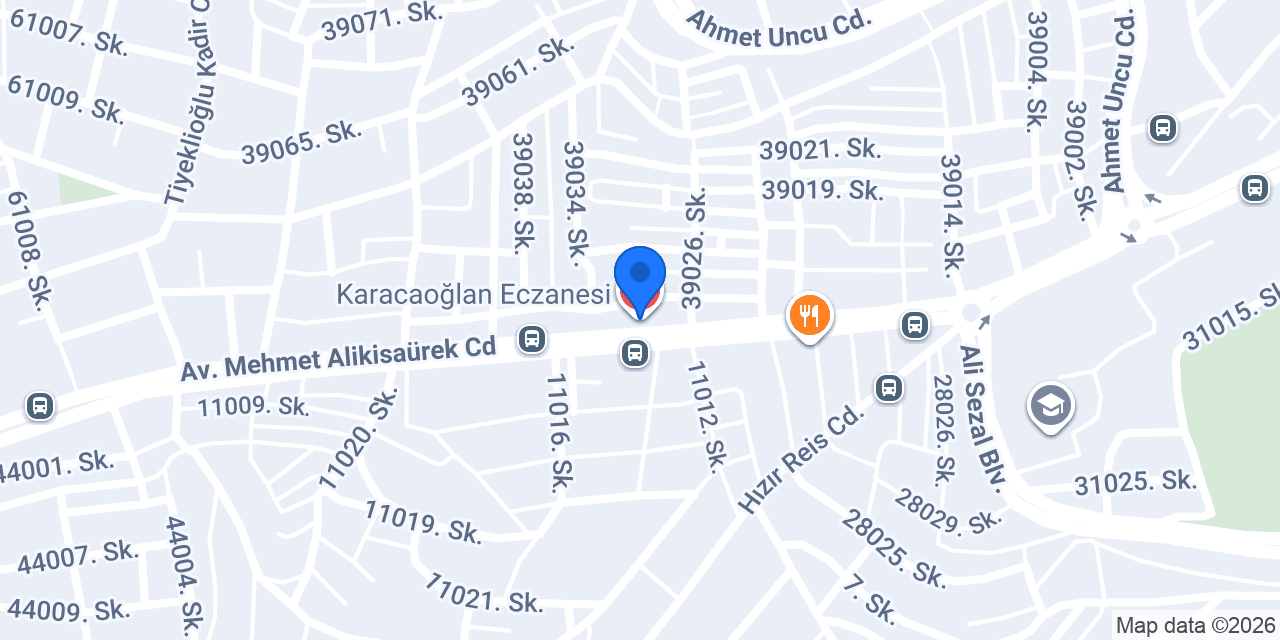 Karacaoğlan Eczanesi konumu