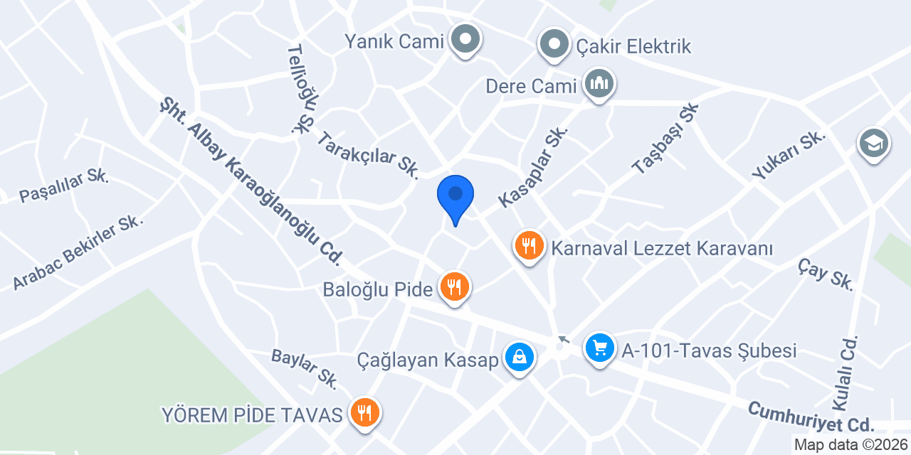 Ustam pide konumu