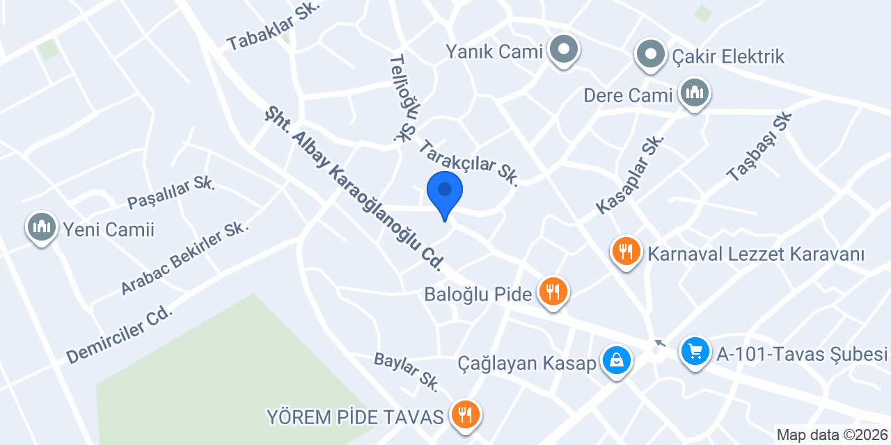 TAVAS YARENGÜME KADIN KOOPERATİFİ konumu