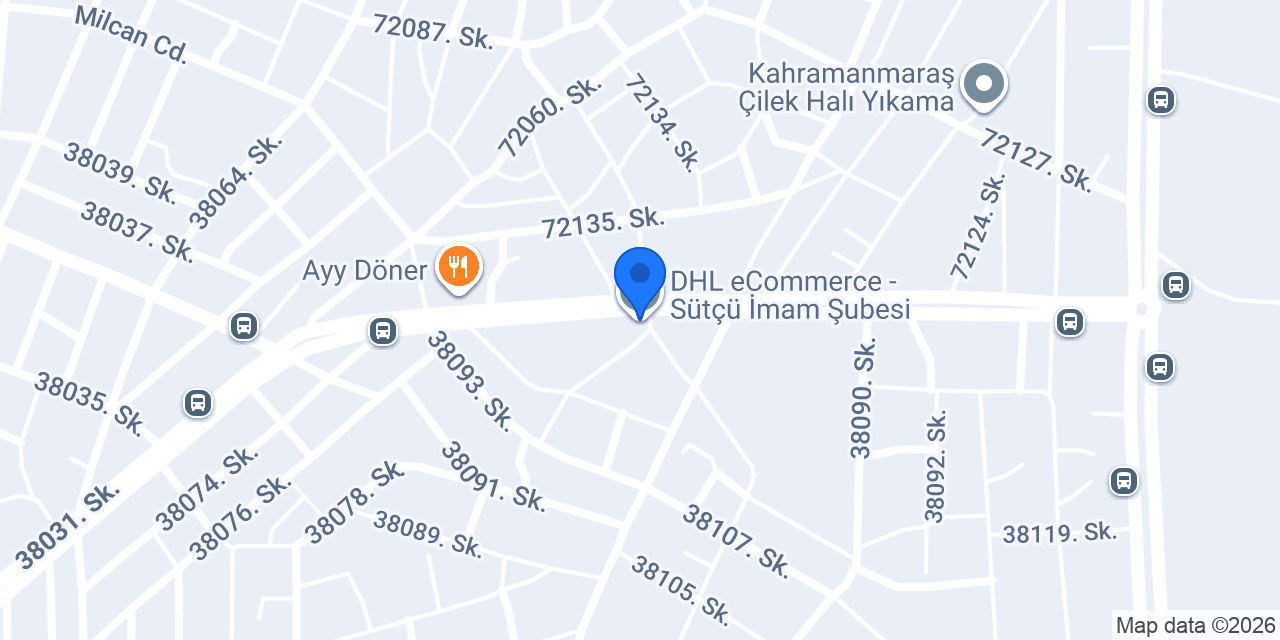 DHL eCommerce - Sütçü İmam Şubesi konumu