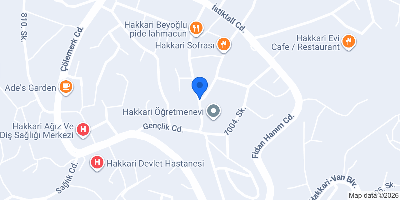 Hakkari taksi konumu