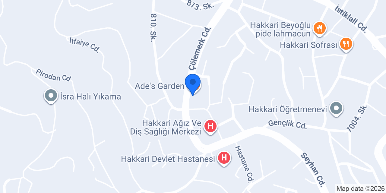 Aras Kargo Hakkari Şubesi konumu