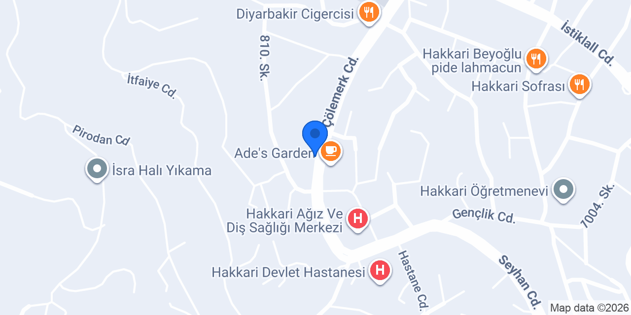 Sürat Kargo Hakkari Şube konumu