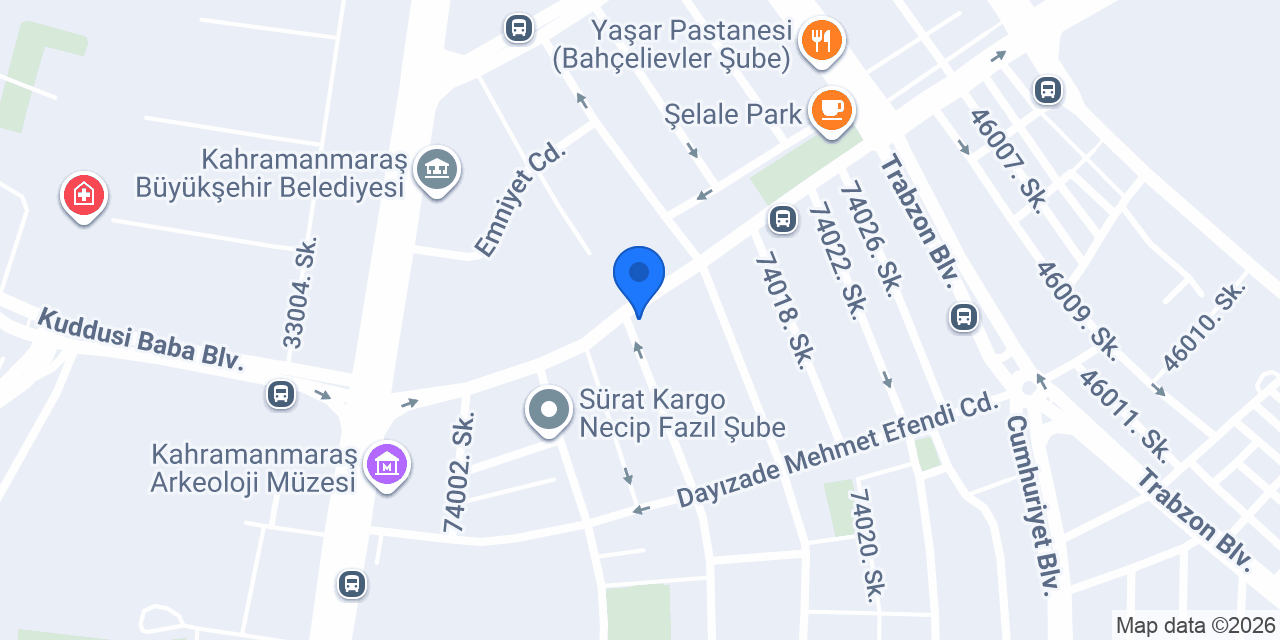 Açelya Çiçek kahramanmaraş konumu