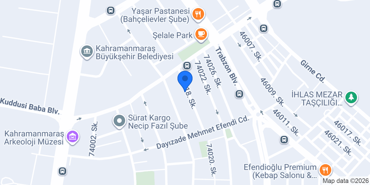 Terzi Kemal Kumaş Dikim Tamirat konumu
