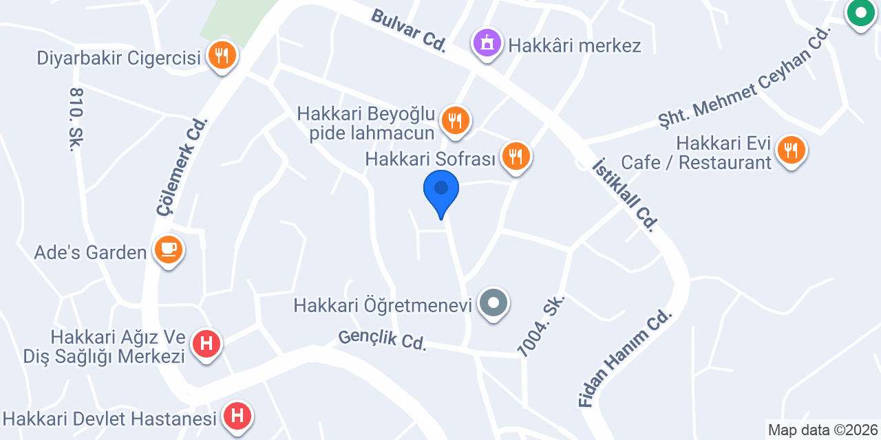 Nazlı Harita Mühendislik konumu