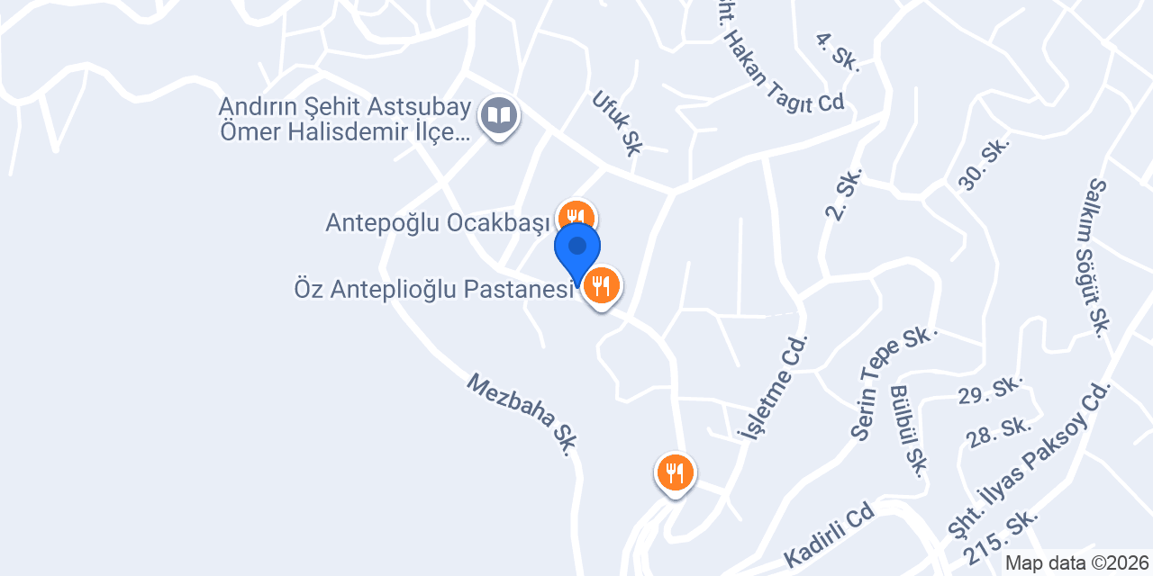 ANTEPOĞLU DÖNER konumu