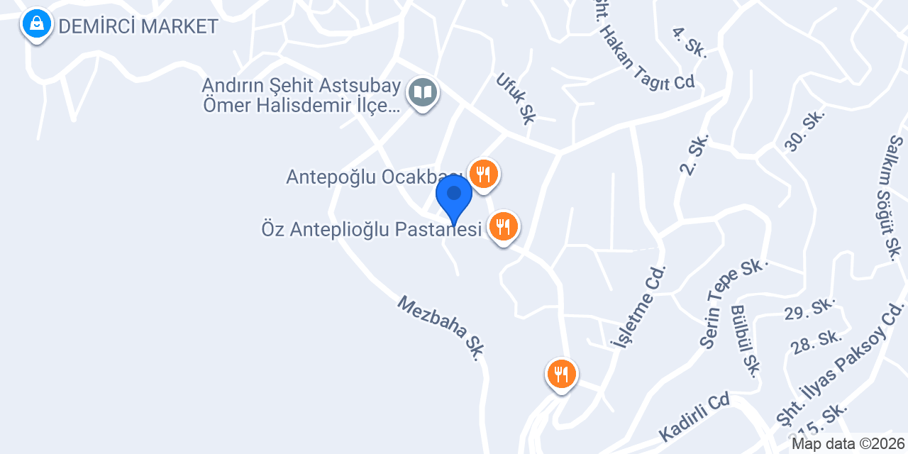 Andırın Çok Programlı Lisesi konumu