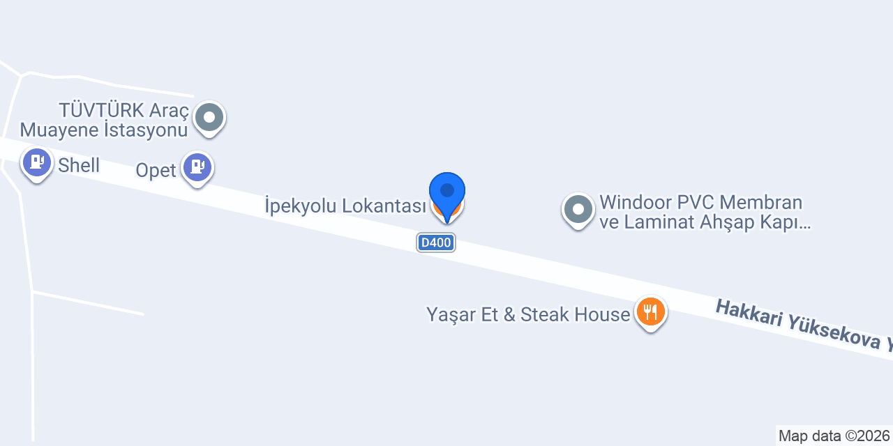 İpekyolu Lokantası konumu