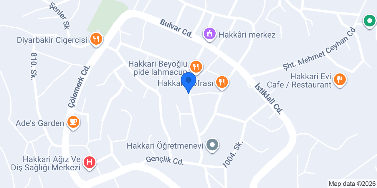 Çukurca taksi konumu