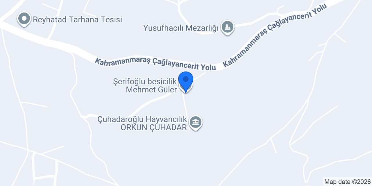 Şerifoğlu besicilik Mehmet Güler konumu