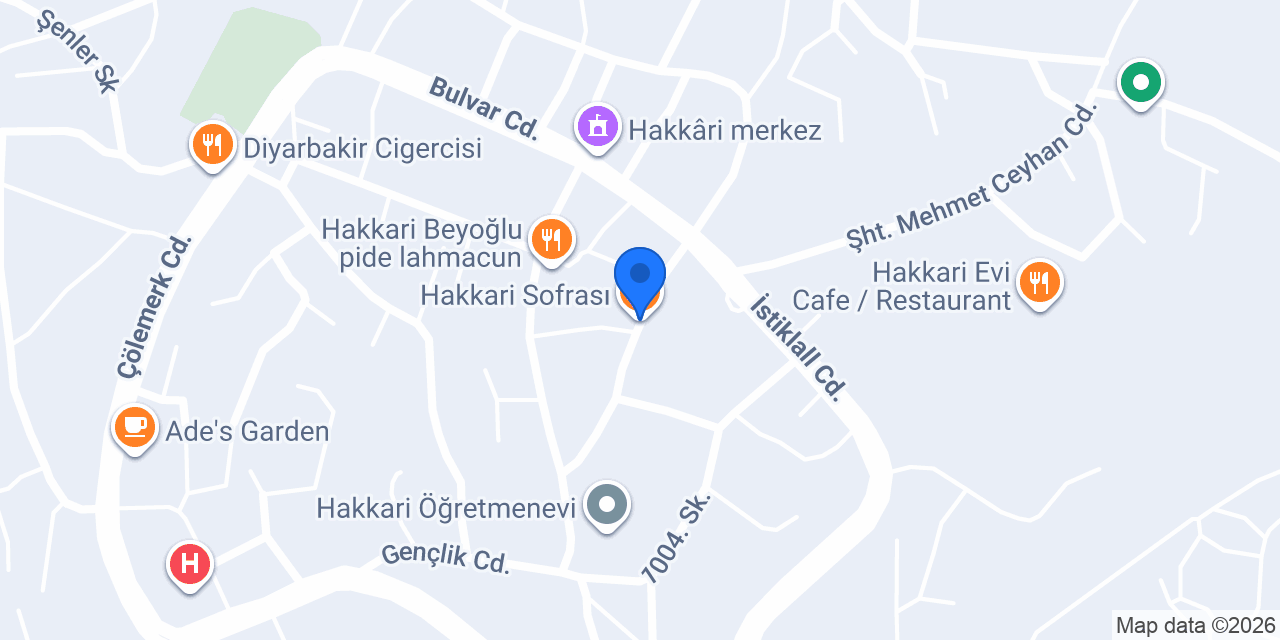 Hakkari Sofrası konumu