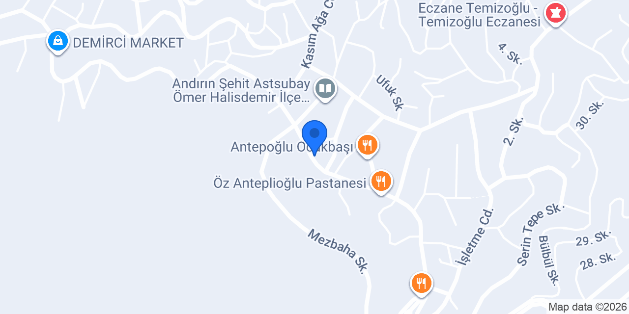 Öksüzler Pide Ve Lahmacun konumu