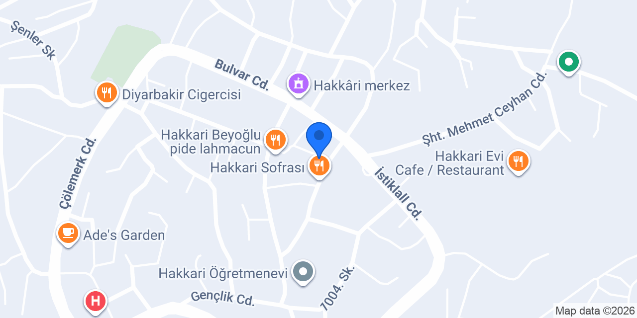 Fix iletişim (Teknik Servis) konumu