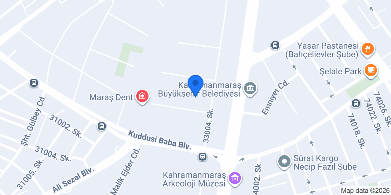 Kahramanmaraş Nova Rent A Car konumu