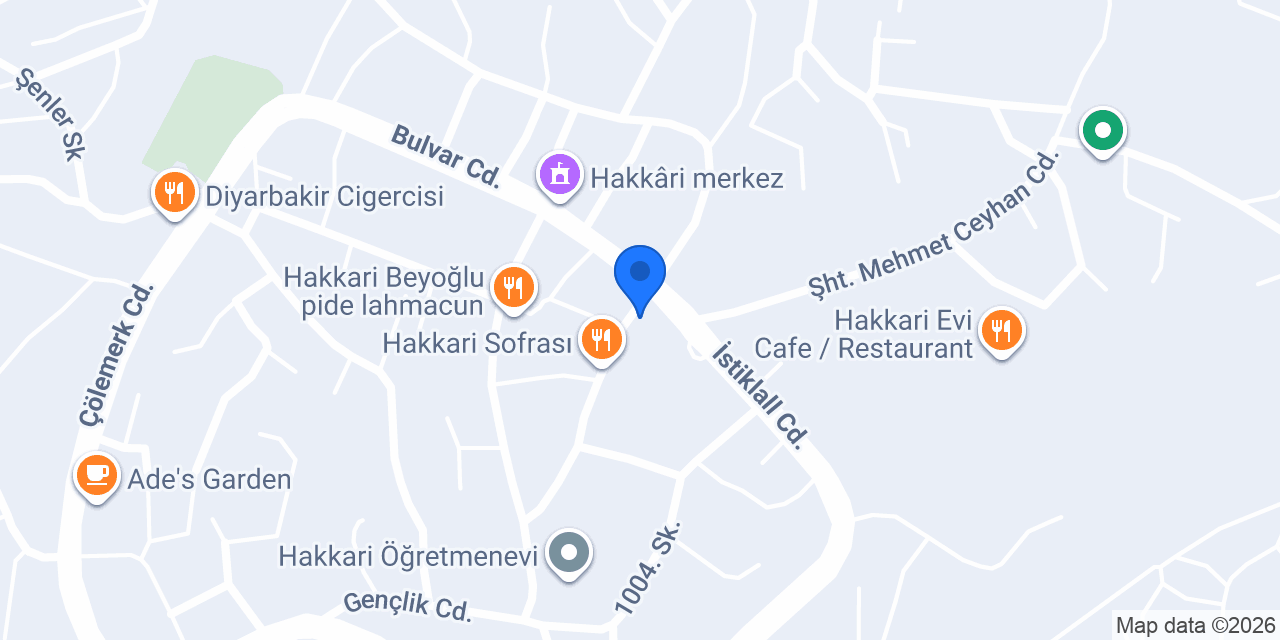 Hakkari Davut taksi konumu