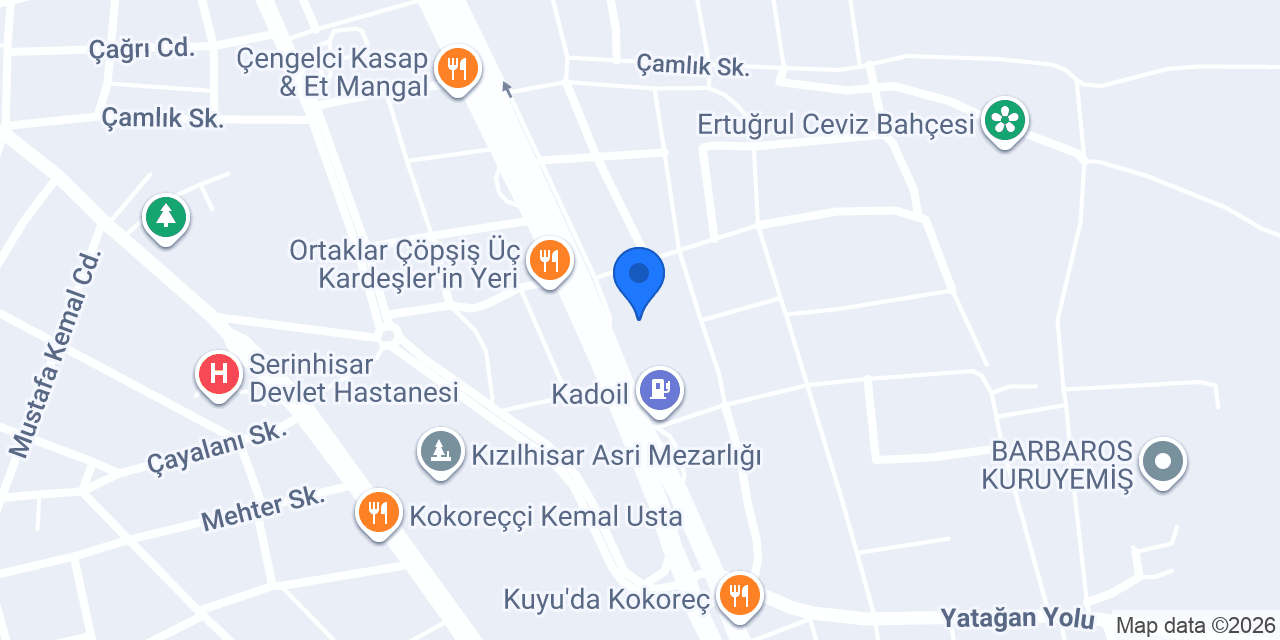 SINAVLAR OTO LASTİK konumu