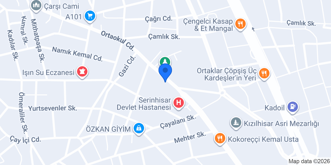 Serinhisar Anadolu Lisesi konumu