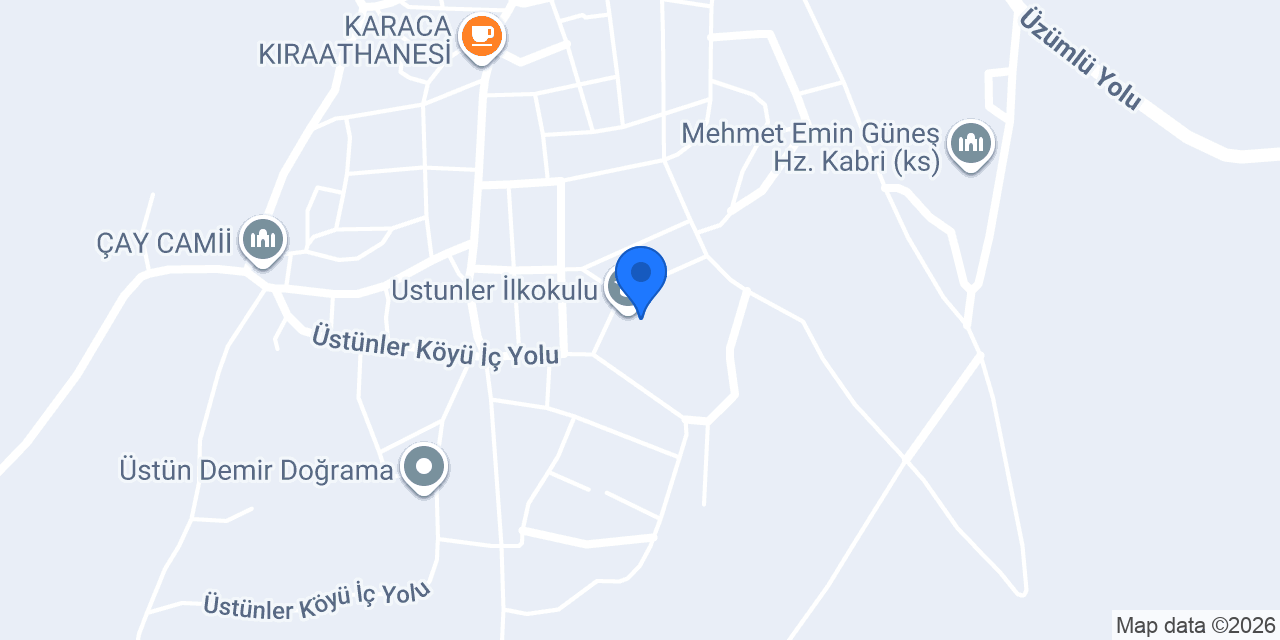 Ustunler İlkokulu konumu