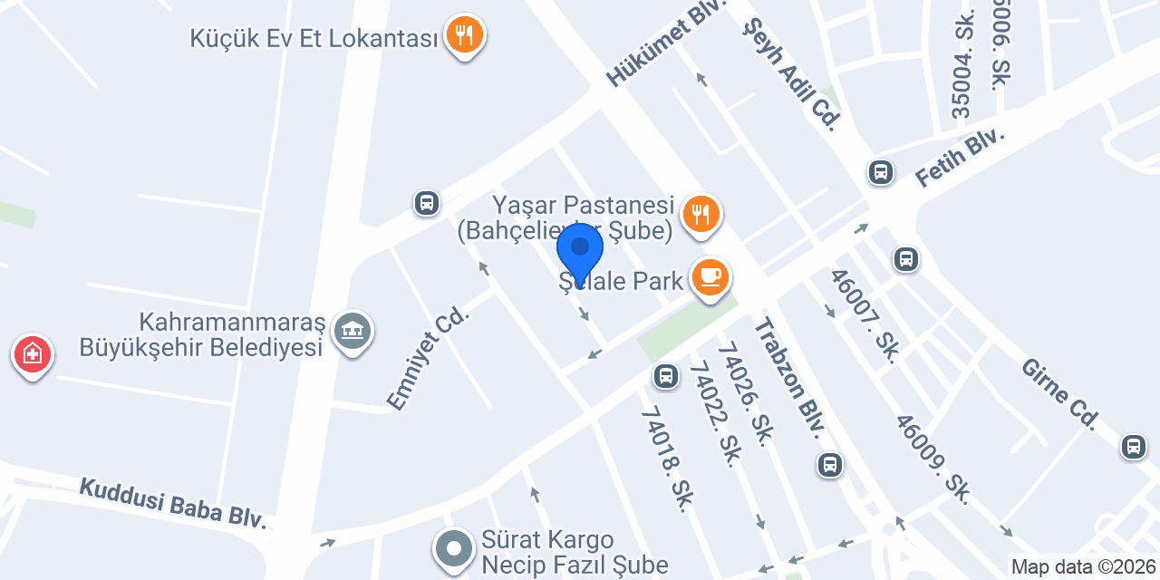 Serra Erkek Kuaforu konumu