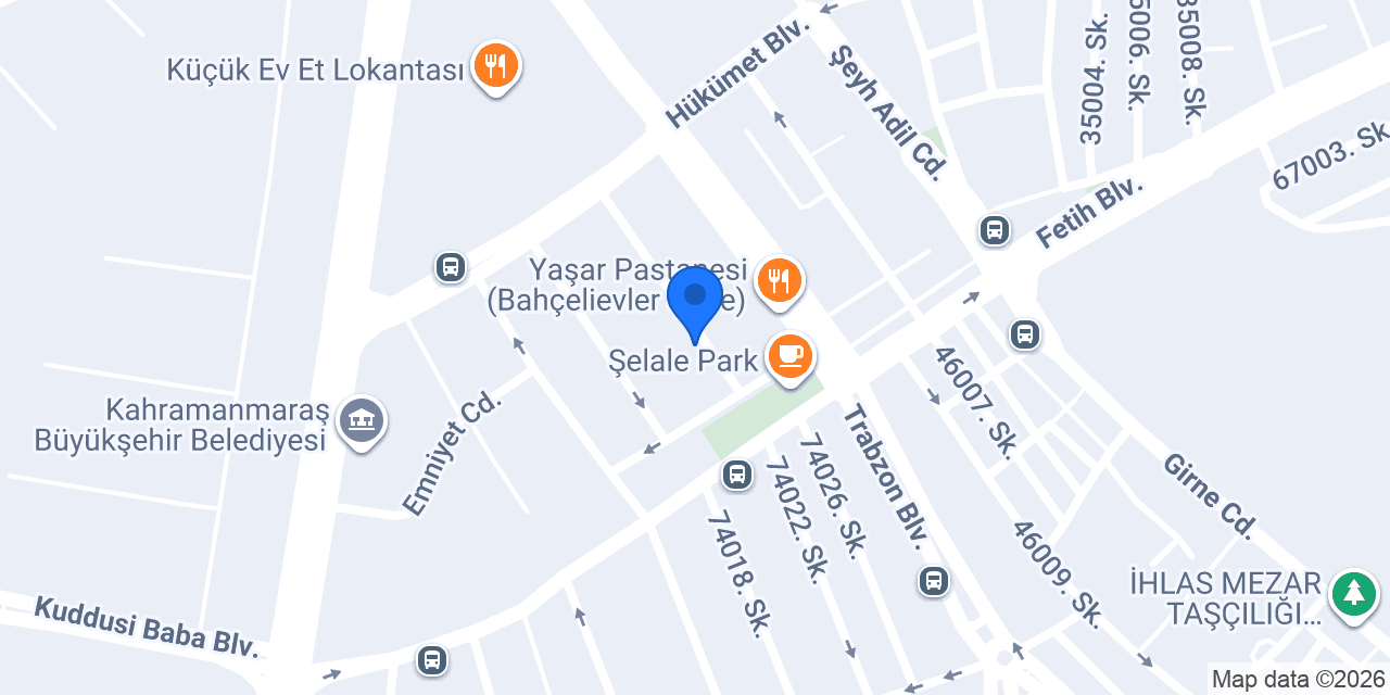 Özkömeçler Bedesten konumu