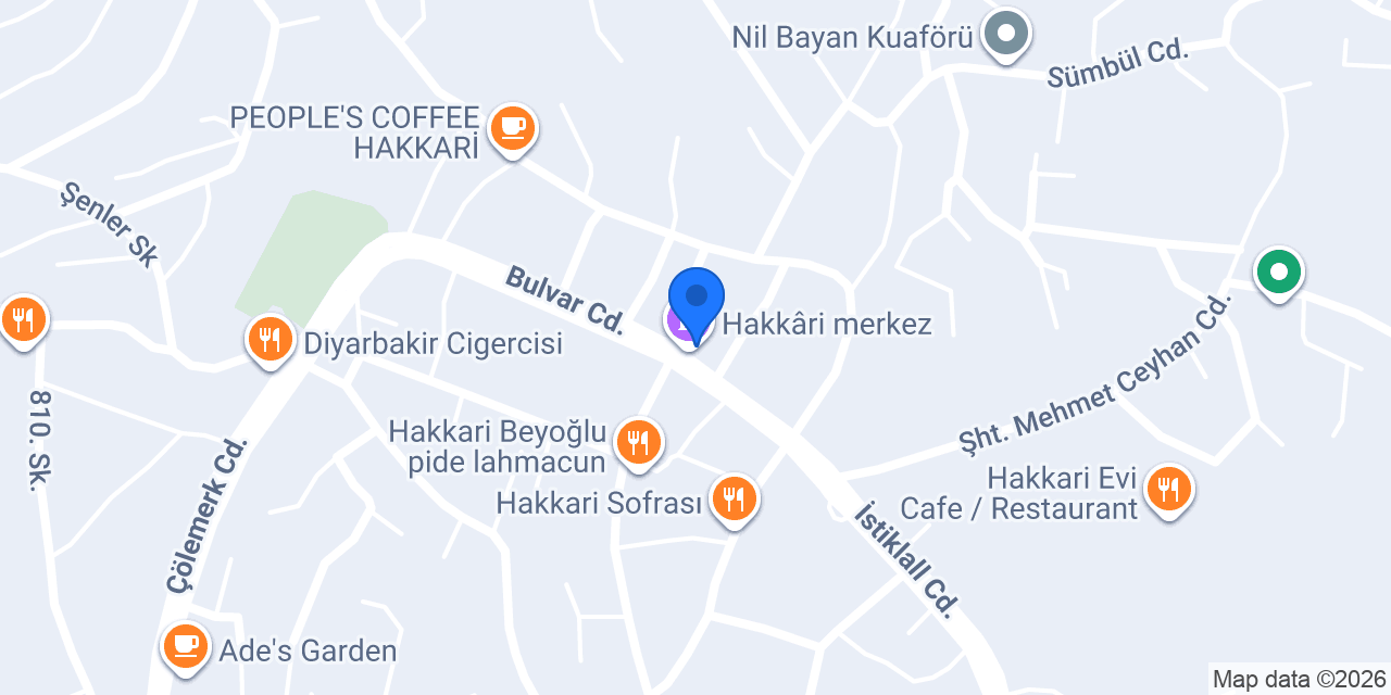 Hakkari Production konumu