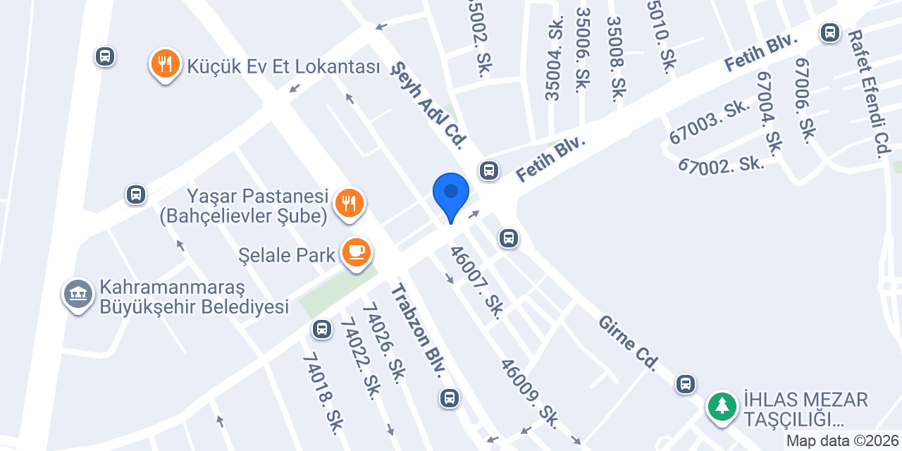 Kahramanmaraş mendres mahallesi zübeydahanım caddesi no 9 konumu