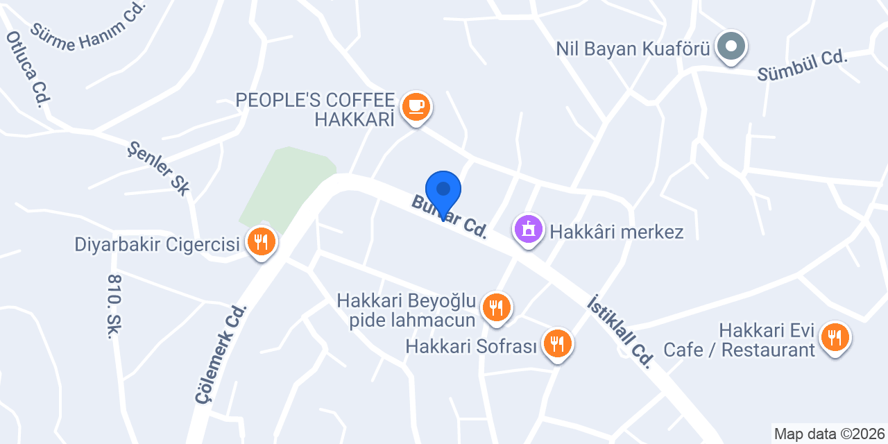 Hakkari Vergi Dairesi konumu