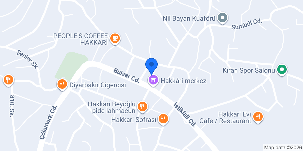 Hakkari Başarı Sürücü Kursu konumu