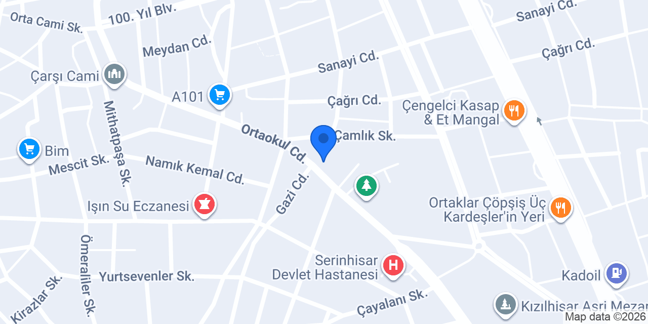Serinhisar Halk Eğitimi Merkezi konumu