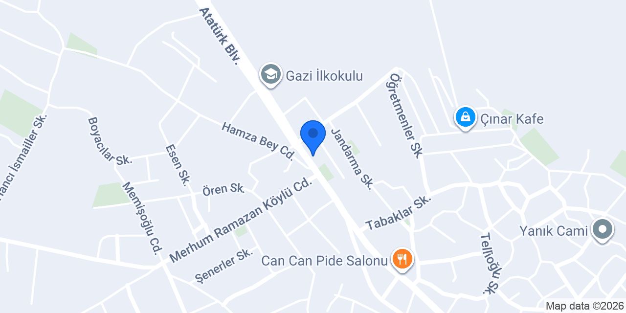 Çineli pide salonu konumu