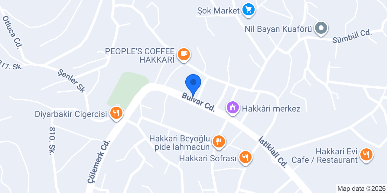 Öz Simit Sarayı konumu