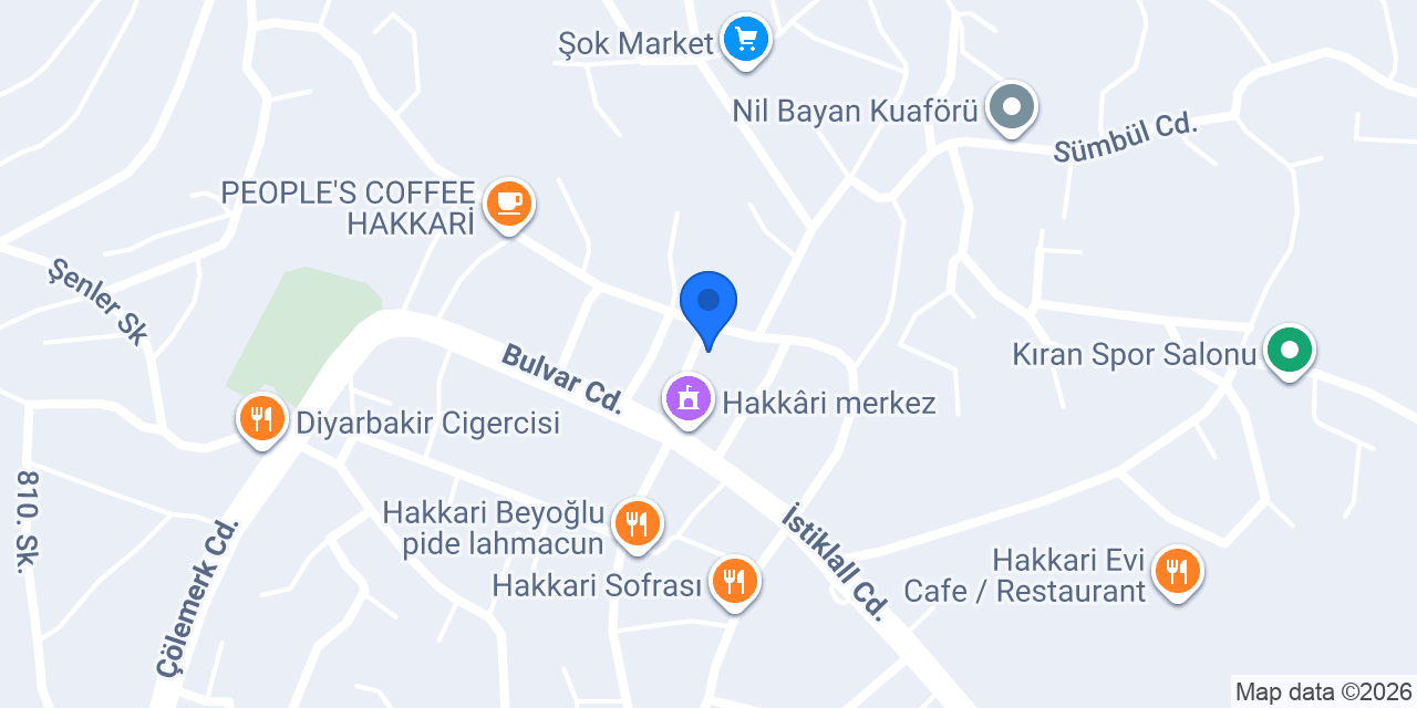 Hakkari Noterliği konumu