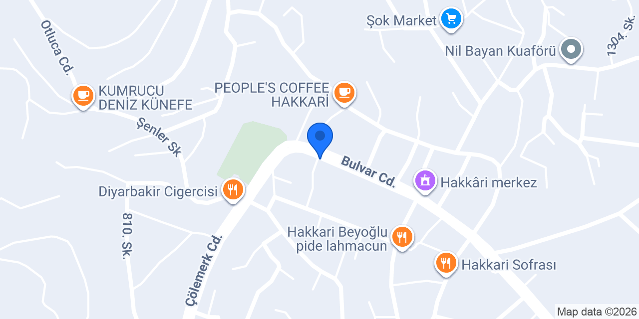 HAKKÂRİ OYUNCAKÇI konumu