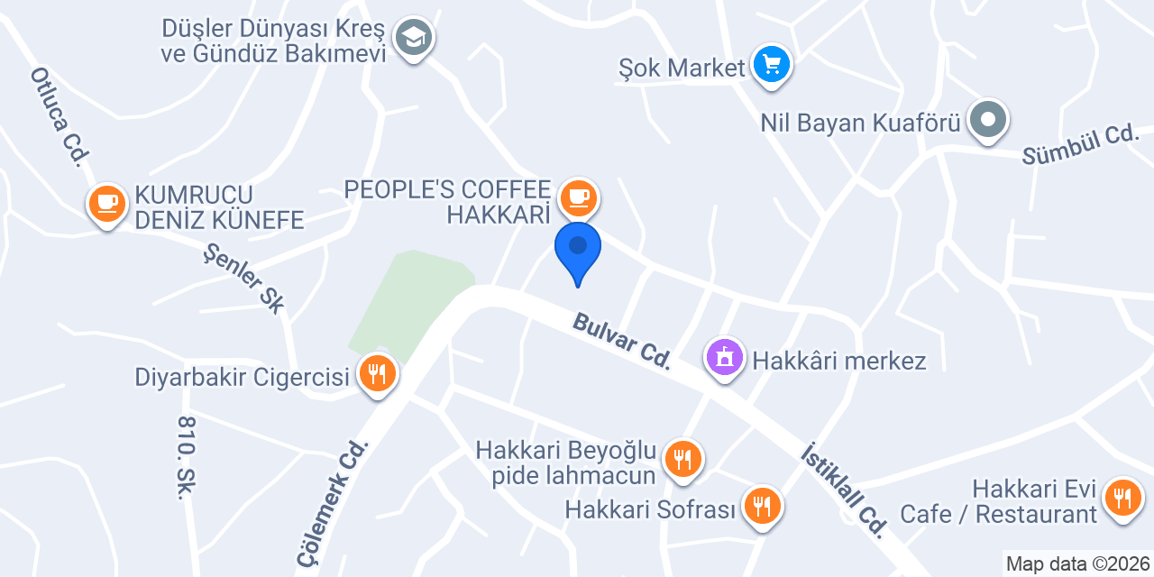 MAVİ BEYAZ CAFE konumu