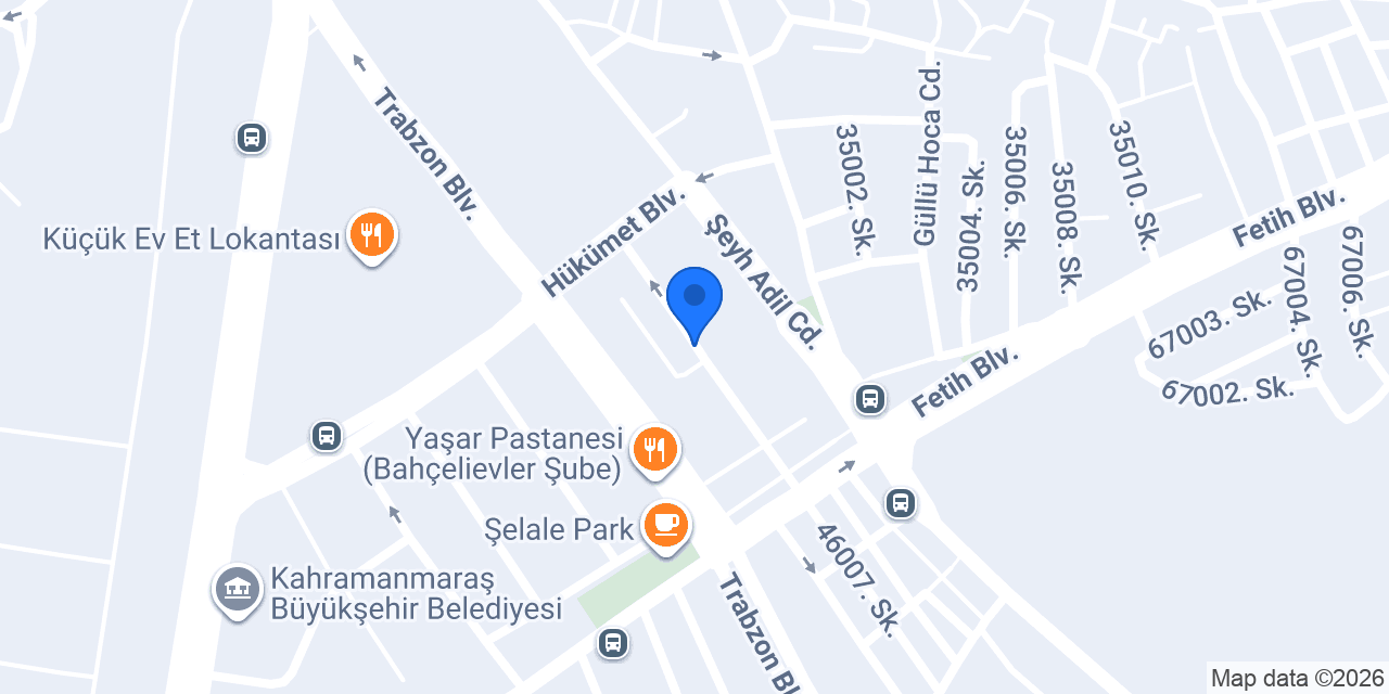 Yıldızlar Sürücü Kursu konumu